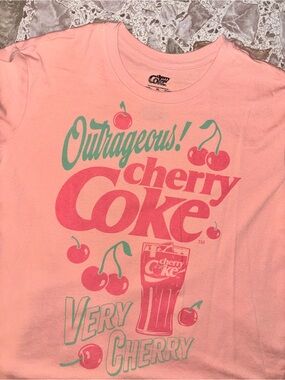 Cherry Coke 'Outrageous' Graphic Tee - Pink